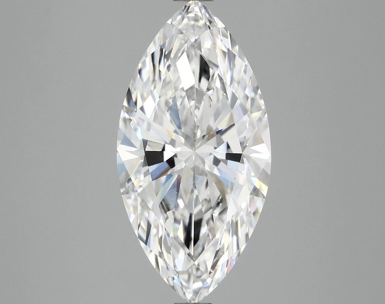 3.01 Carat Marquise Shaped Ideal Cut VVS2 IGI Certified Lab Grown Diamond