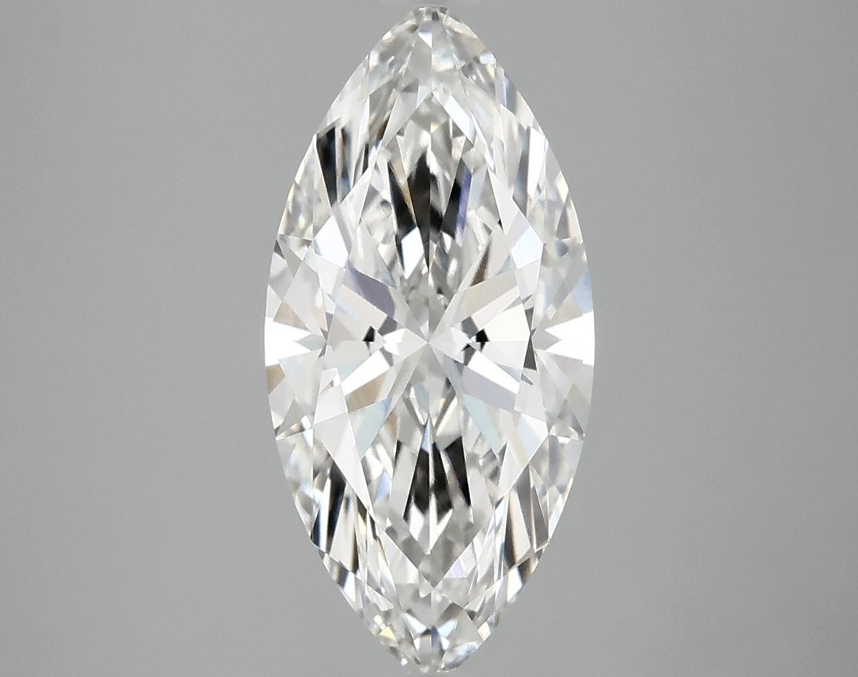 2.42 Carat Marquise Shaped Excellent Cut VVS2 IGI Certified Lab Grown Diamond