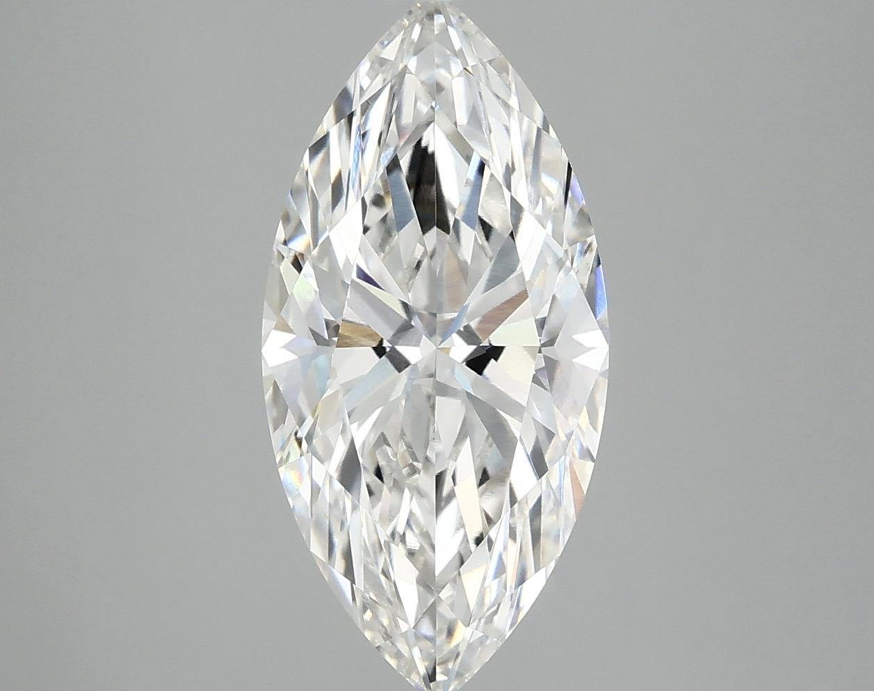 3.07 Carat Marquise Shaped Excellent Cut VVS2 IGI Certified Lab Grown Diamond