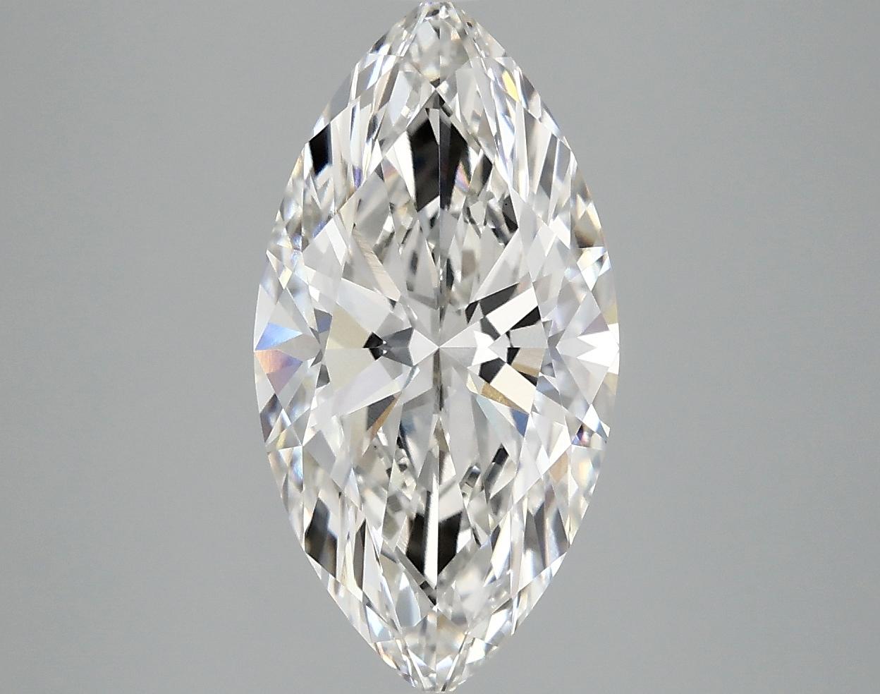 3.03 Carat Marquise Shaped Ideal Cut VVS2 IGI Certified Lab Grown Diamond