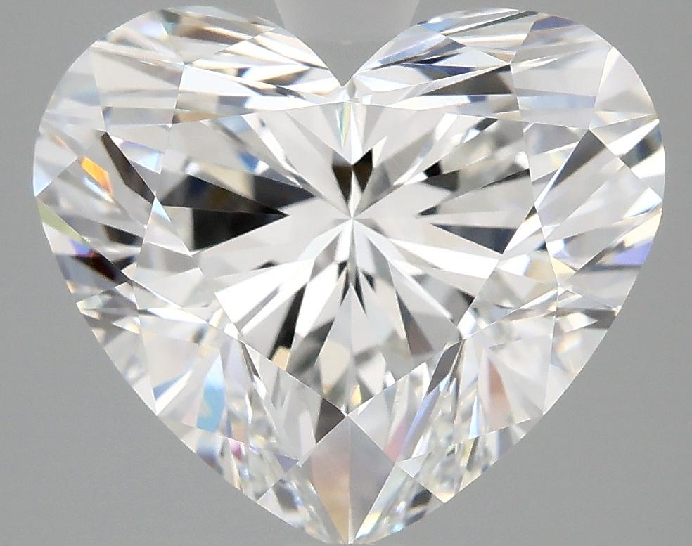 4.16 Carat Heart Shaped Ideal Cut VVS2 IGI Certified Lab Grown Diamond
