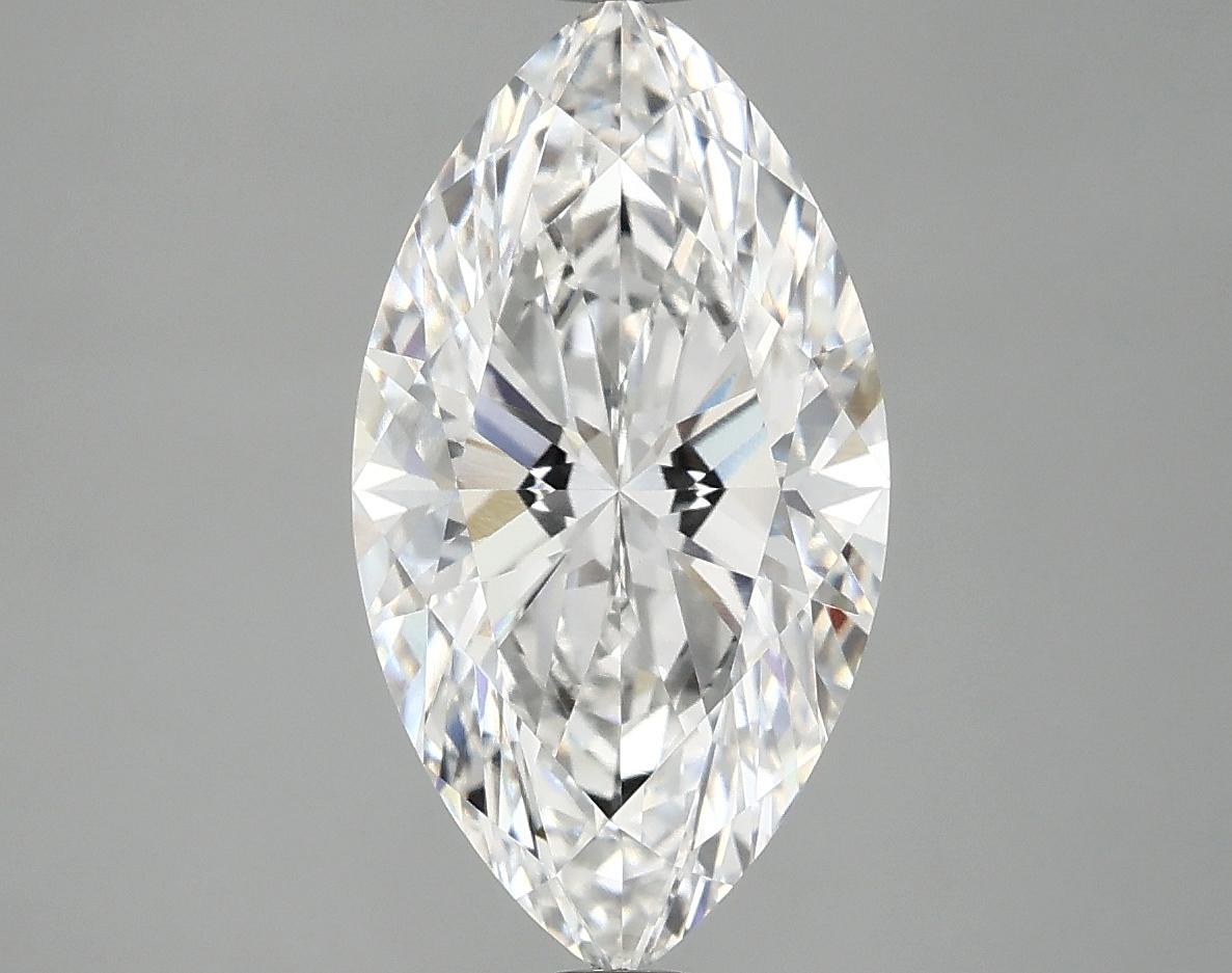 3.06 Carat Marquise Shaped Excellent Cut VVS2 IGI Certified Lab Grown Diamond