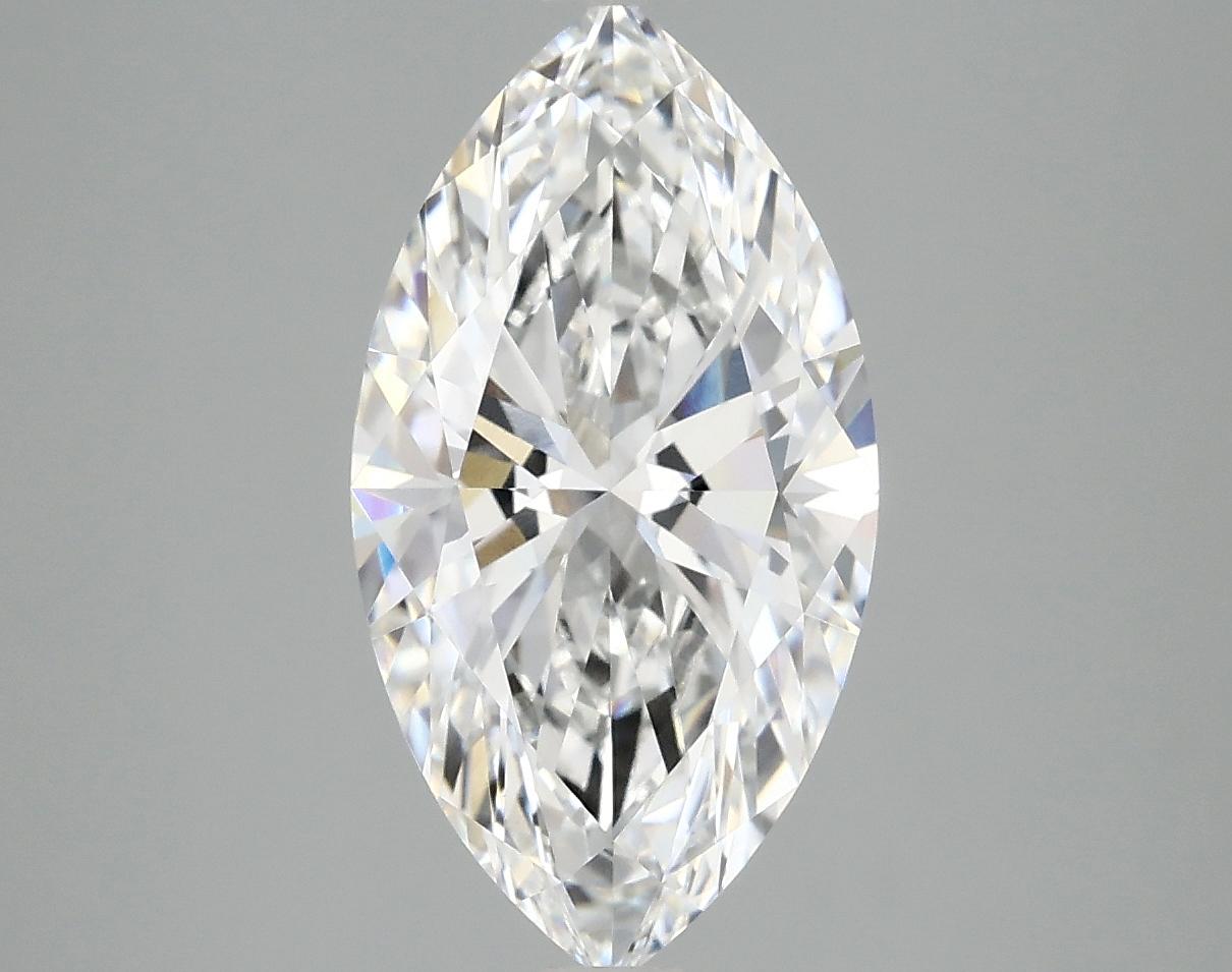3.09 Carat Marquise Shaped Excellent Cut VVS2 IGI Certified Lab Grown Diamond