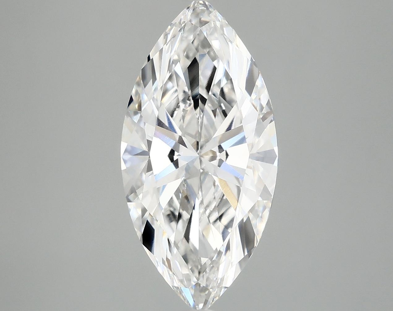 2.97 Carat Marquise Shaped Ideal Cut VVS2 IGI Certified Lab Grown Diamond
