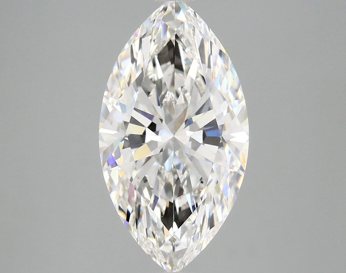 3.06 Carat Marquise Shaped Excellent Cut VVS2 IGI Certified Lab Grown Diamond