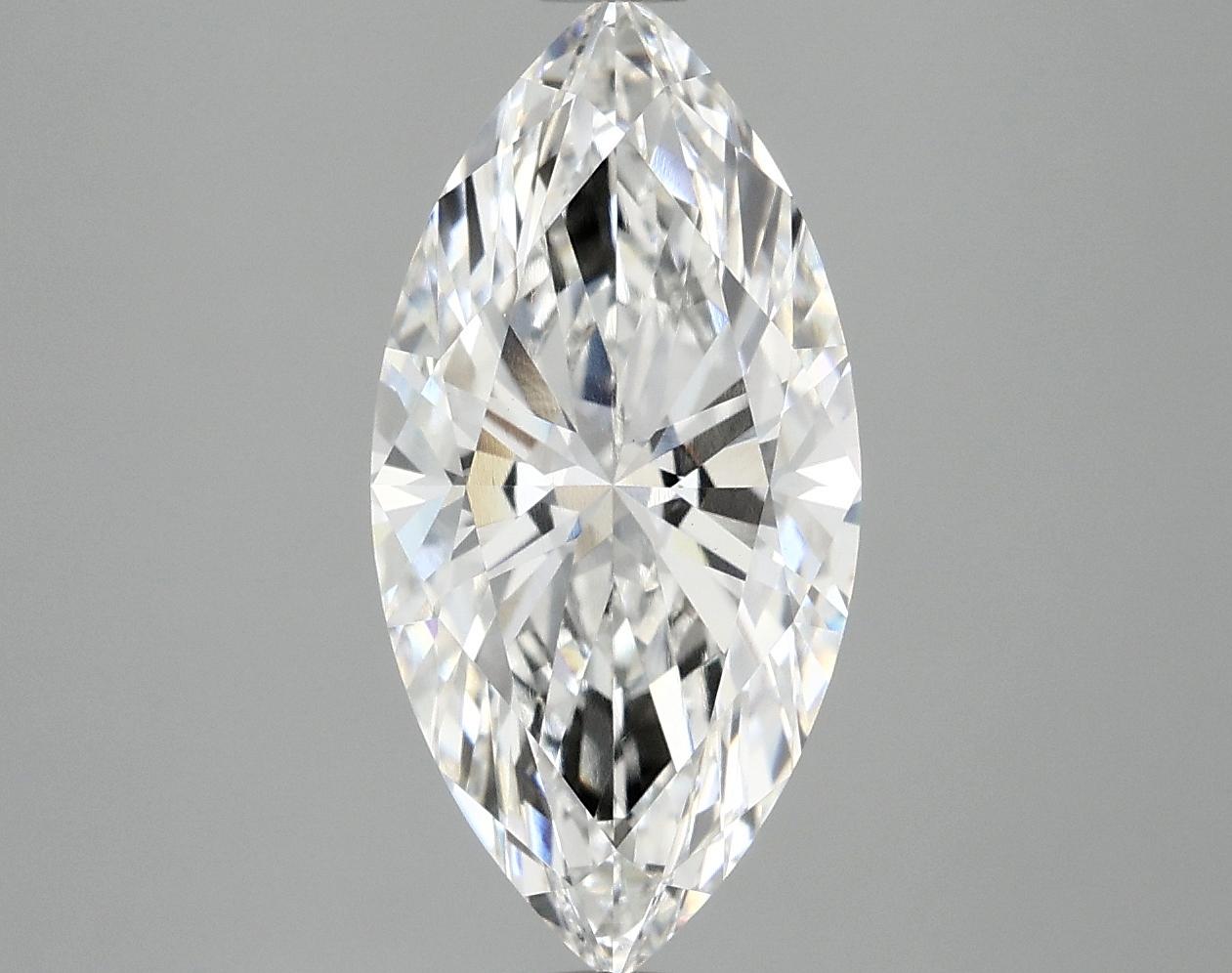 3.08 Carat Marquise Shaped Ideal Cut VVS2 IGI Certified Lab Grown Diamond