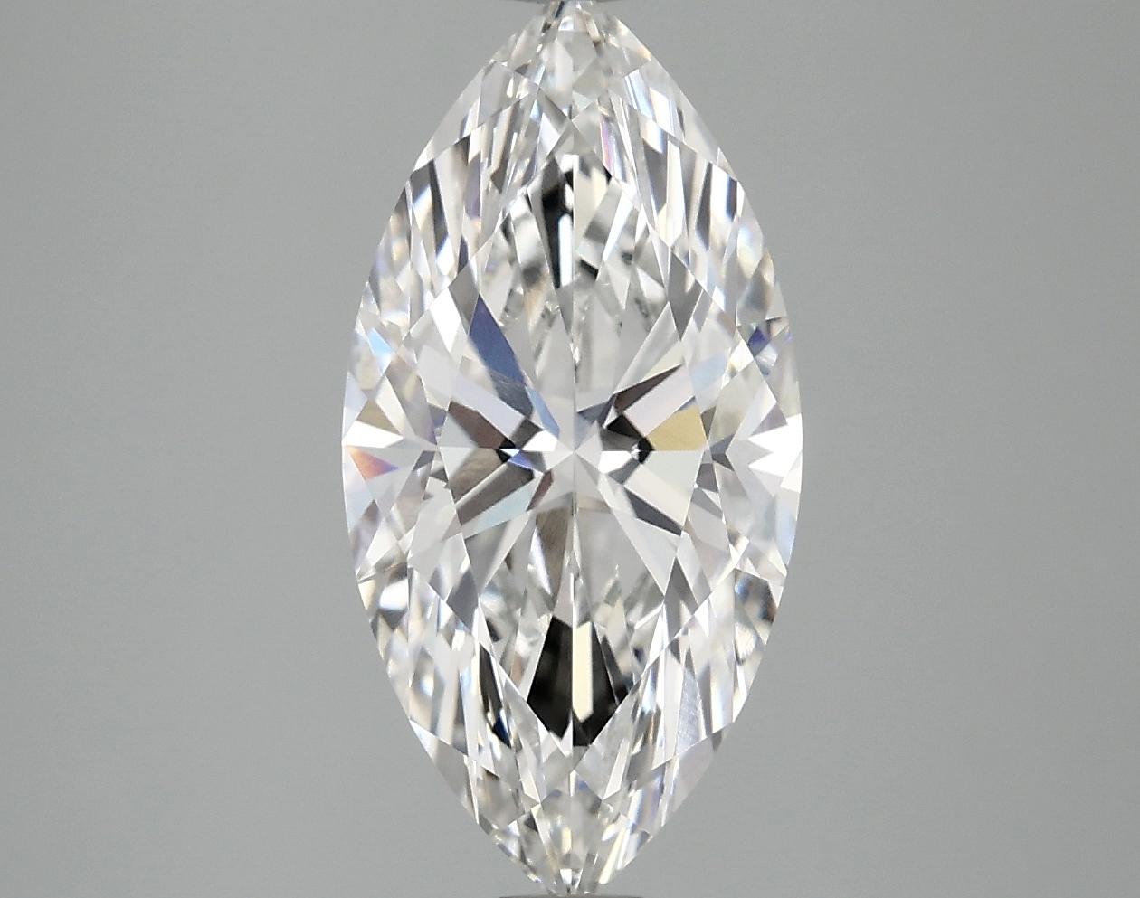 3.08 Carat Marquise Shaped Ideal Cut VVS2 IGI Certified Lab Grown Diamond