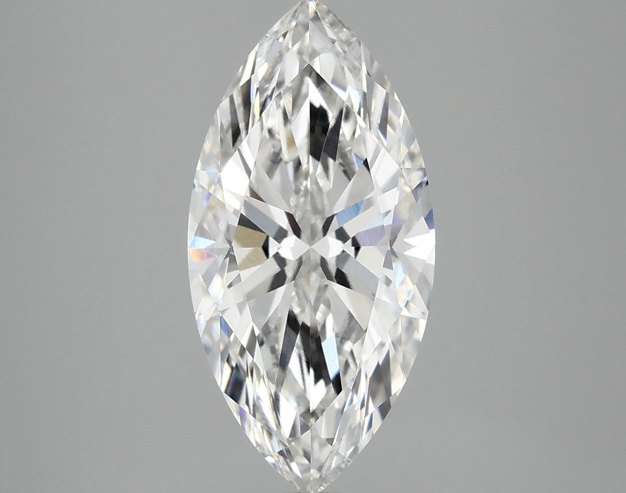 2.97 Carat Marquise Shaped Ideal Cut VVS2 IGI Certified Lab Grown Diamond