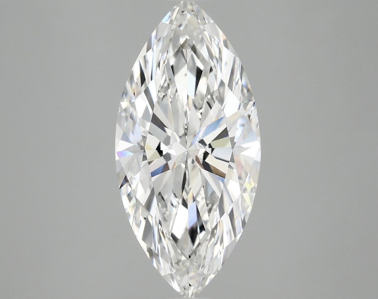 3.07 Carat Marquise Shaped Excellent Cut VS2 IGI Certified Lab Grown Diamond