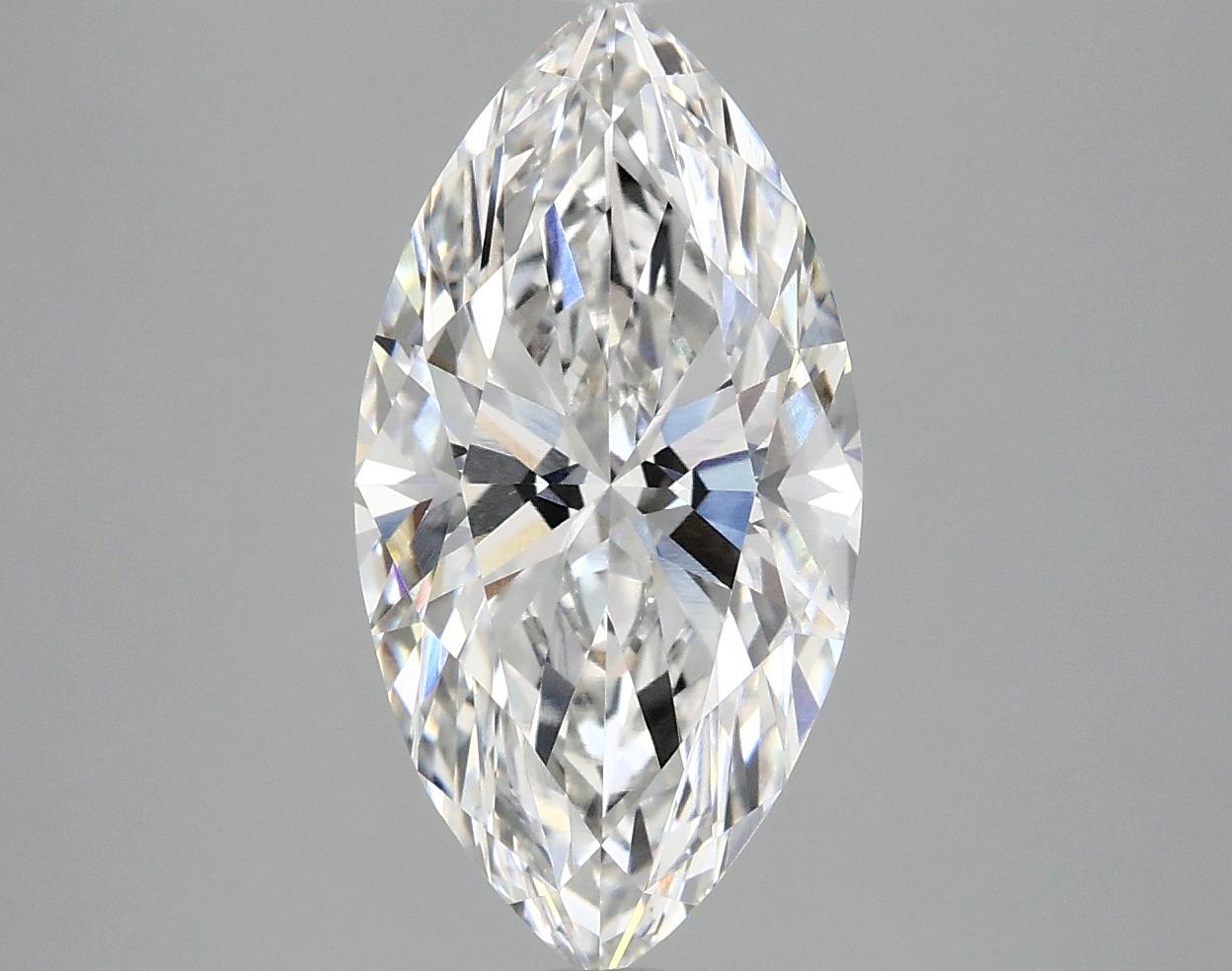 3.08 Carat Marquise Shaped Ideal Cut VVS2 IGI Certified Lab Grown Diamond