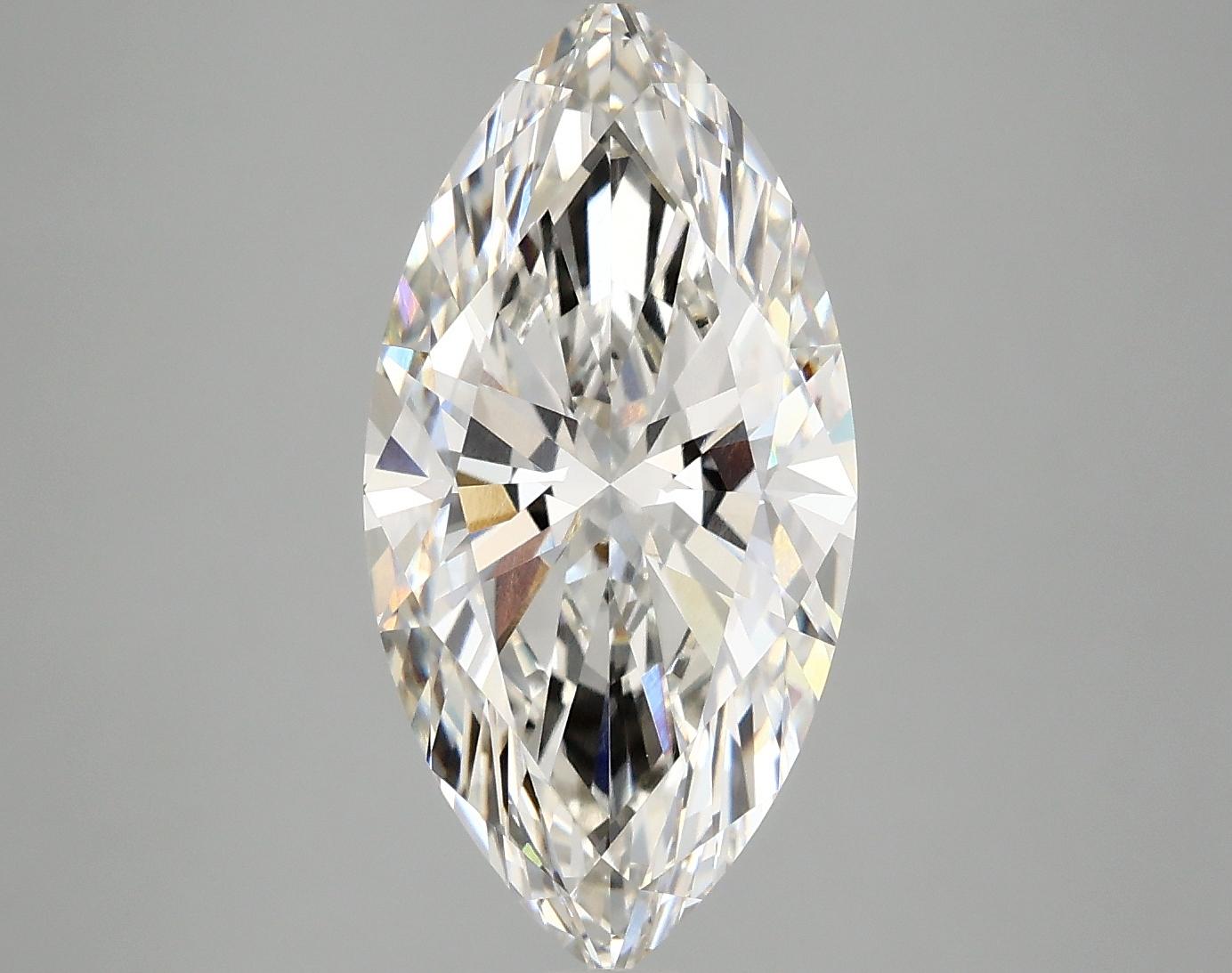 3.98 Carat Marquise Shaped Ideal Cut VVS2 IGI Certified Lab Grown Diamond
