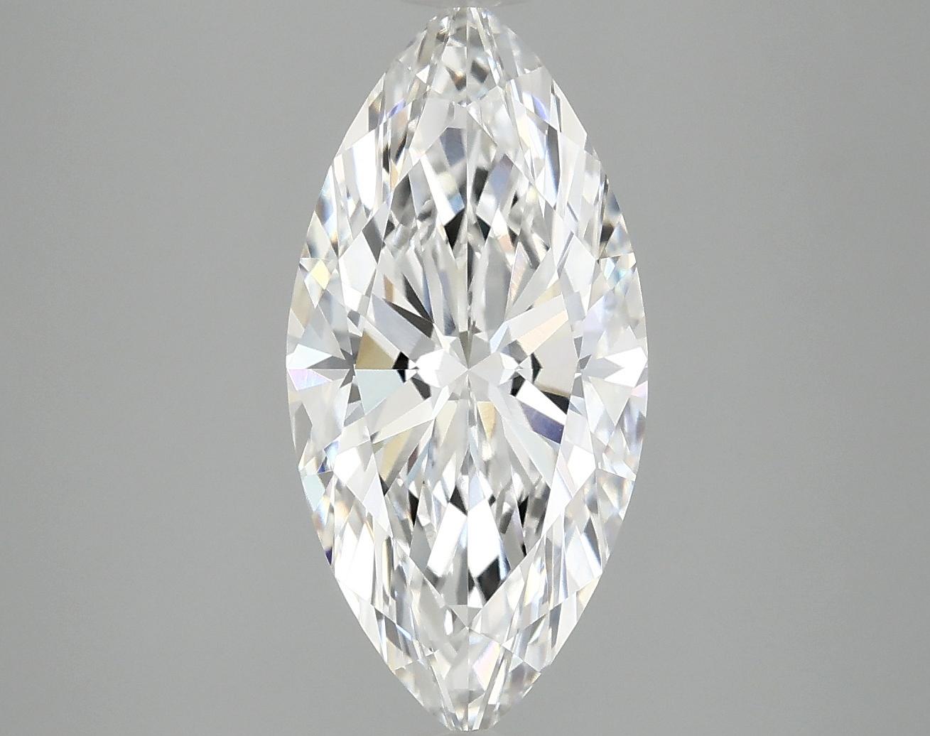 3.09 Carat Marquise Shaped Excellent Cut VVS2 IGI Certified Lab Grown Diamond