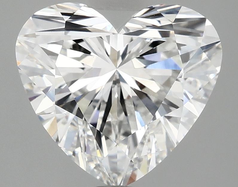 3.09 Carat Heart Shaped Ideal Cut VVS2 IGI Certified Lab Grown Diamond