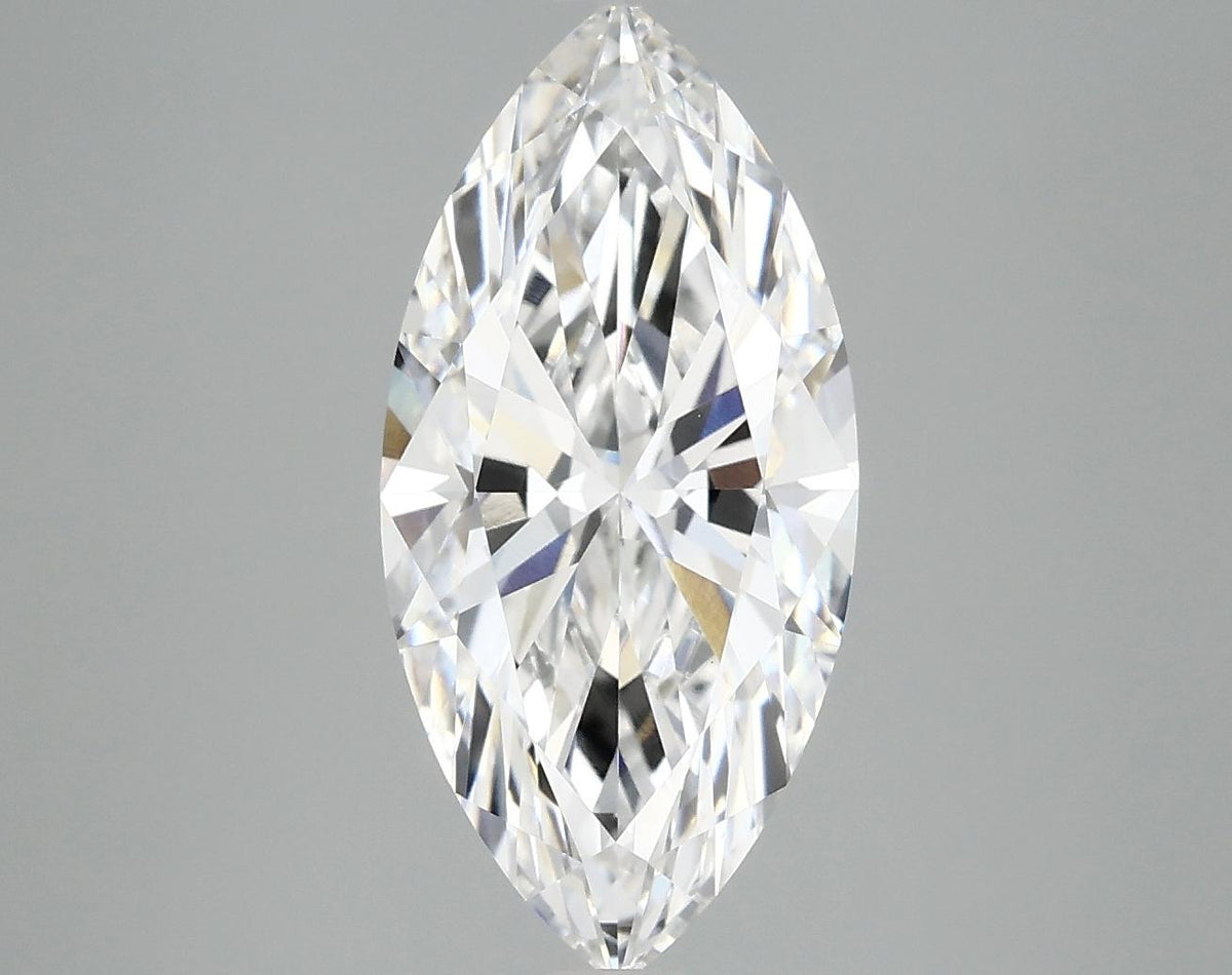 3.06 Carat Marquise Shaped Excellent Cut VVS2 IGI Certified Lab Grown Diamond