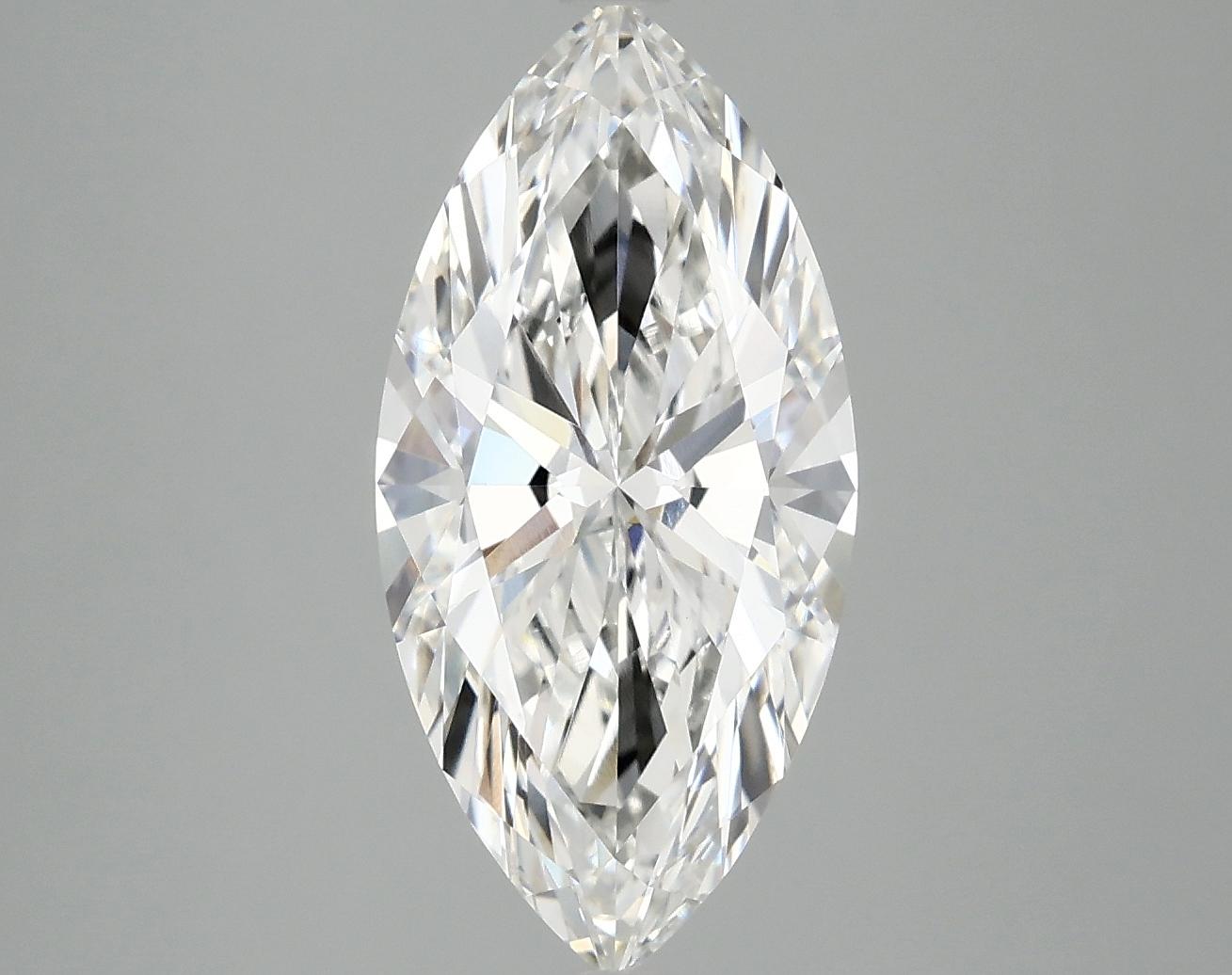 2.97 Carat Marquise Shaped Ideal Cut VVS2 IGI Certified Lab Grown Diamond
