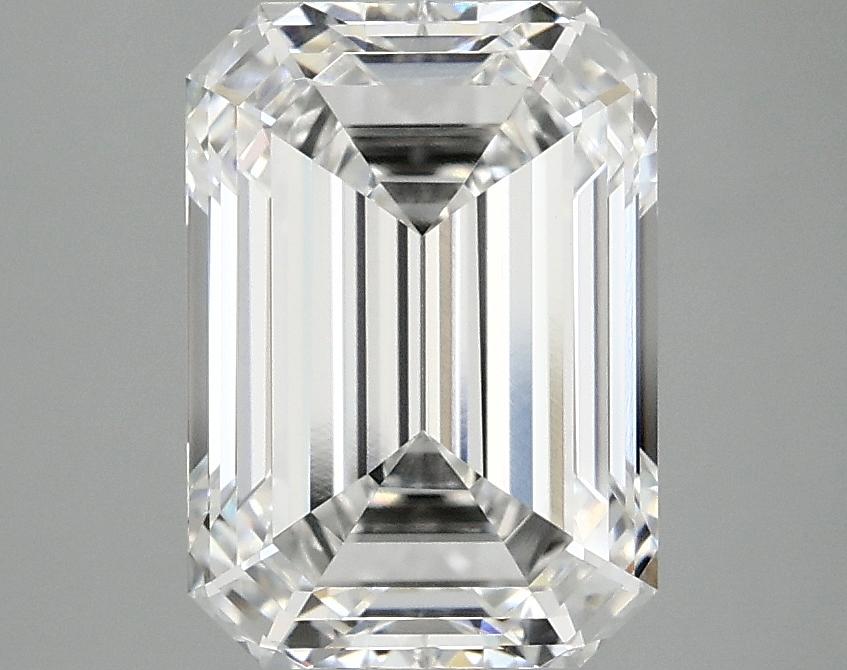 3.09 Carat Emerald Shaped Ideal Cut VVS2 IGI Certified Lab Grown Diamond