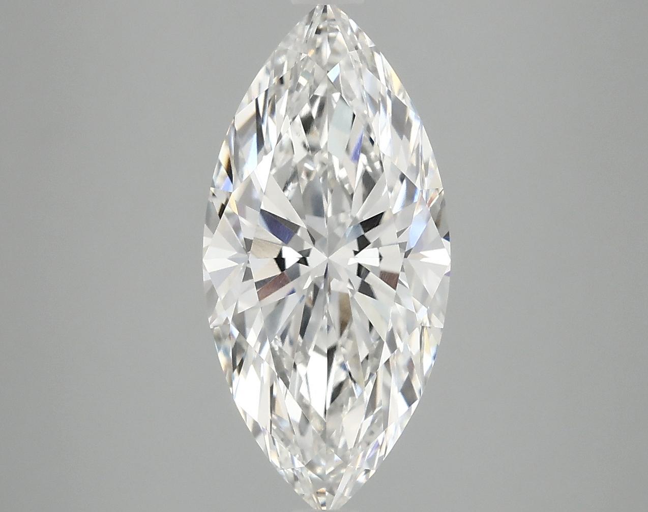 2.98 Carat Marquise Shaped Excellent Cut VVS2 IGI Certified Lab Grown Diamond