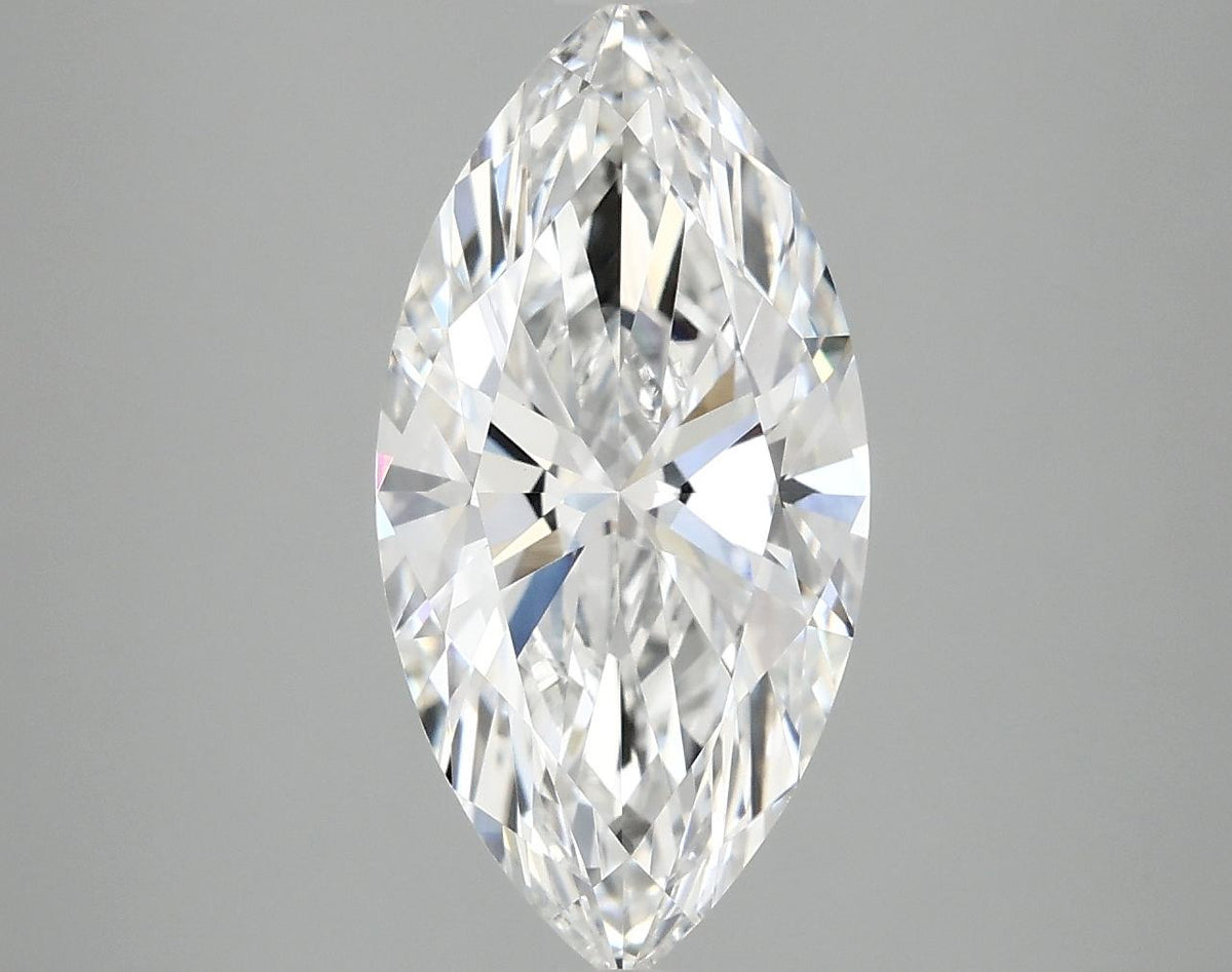 3.08 Carat Marquise Shaped Ideal Cut VVS2 IGI Certified Lab Grown Diamond