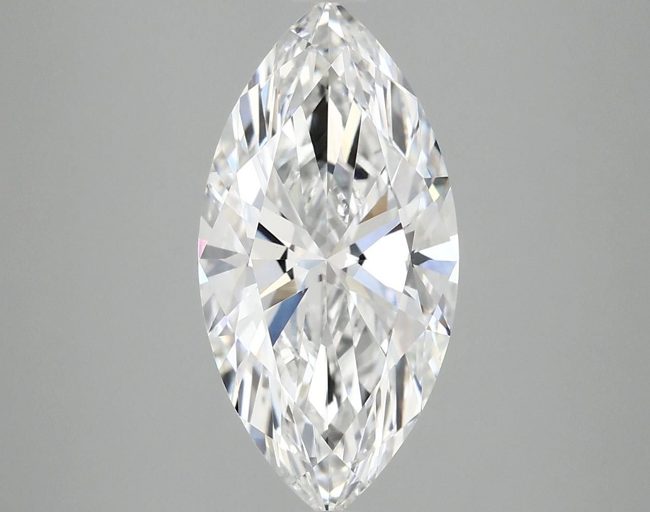 3.08 Carat Marquise Shaped Ideal Cut VVS2 IGI Certified Lab Grown Diamond