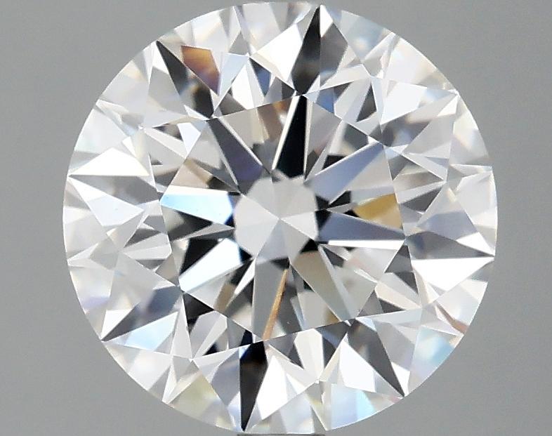 3.07 Carat Round Shaped Excellent Cut VVS2 IGI Certified Lab Grown Diamond