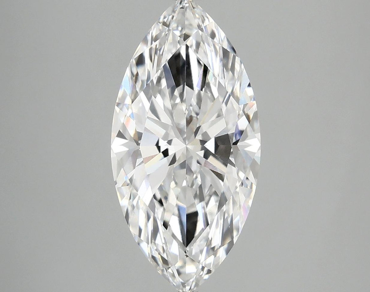 3.04 Carat Marquise Shaped Ideal Cut VVS2 IGI Certified Lab Grown Diamond