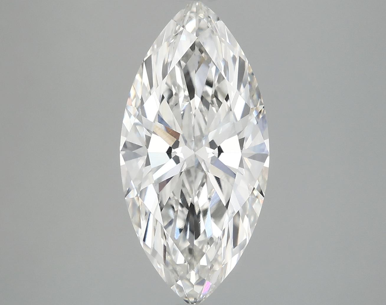 3.02 Carat Marquise Shaped Excellent Cut VVS2 IGI Certified Lab Grown Diamond