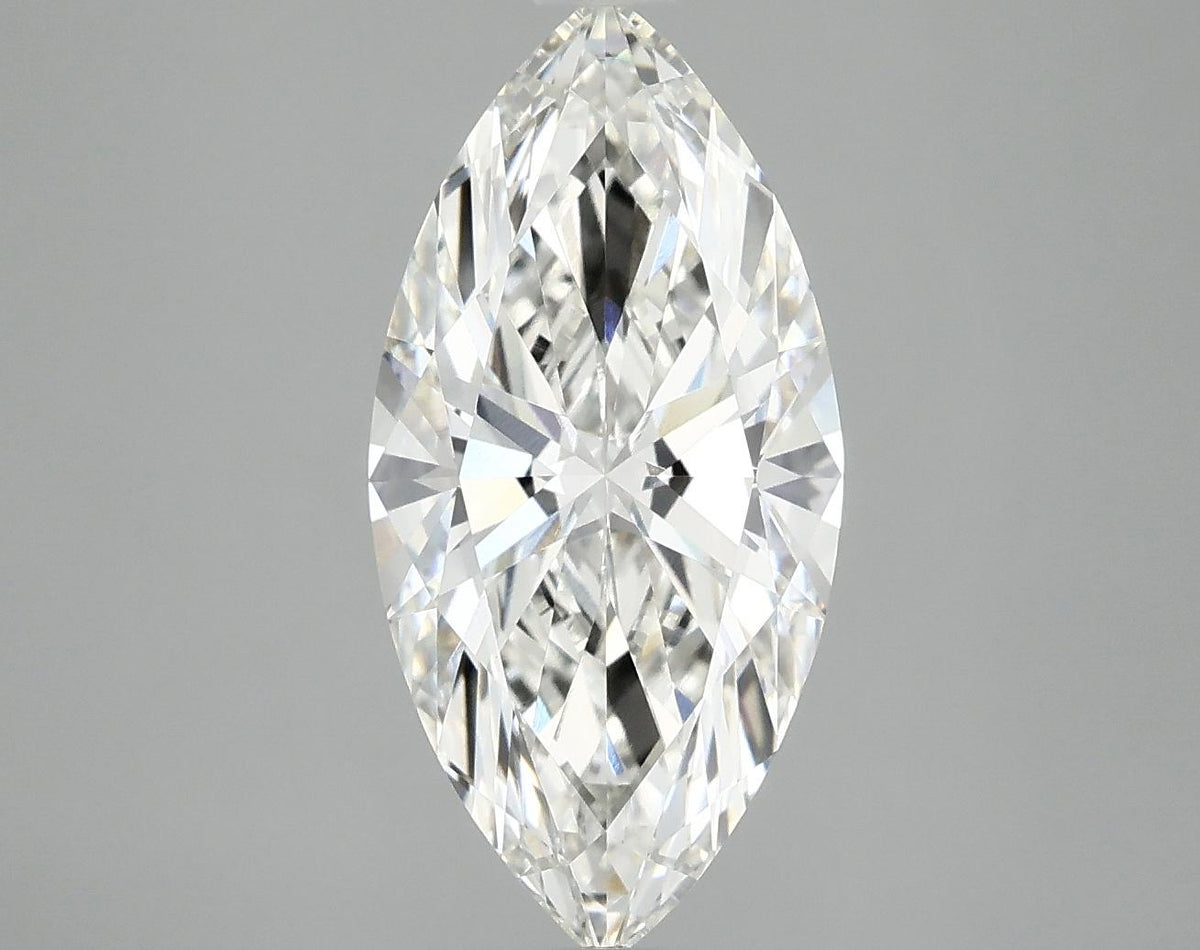 3.02 Carat Marquise Shaped Ideal Cut VVS2 IGI Certified Lab Grown Diamond