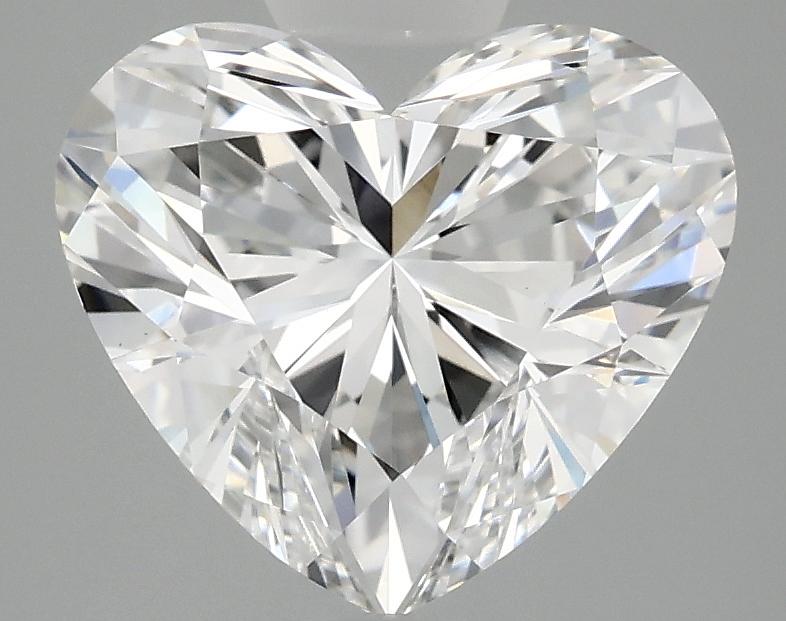 3.02 Carat Heart Shaped Ideal Cut VVS2 IGI Certified Lab Grown Diamond