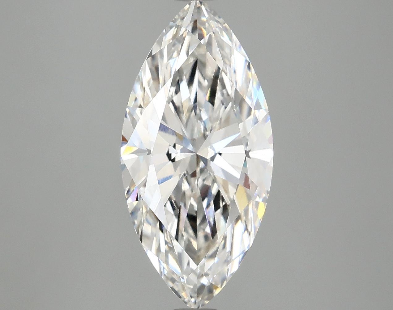 2.98 Carat Marquise Shaped Excellent Cut VVS2 IGI Certified Lab Grown Diamond