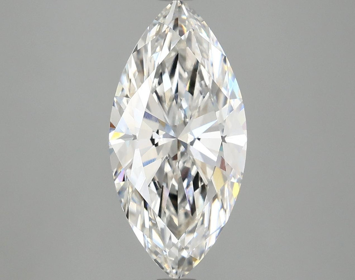 2.98 Carat Marquise Shaped Excellent Cut VVS2 IGI Certified Lab Grown Diamond