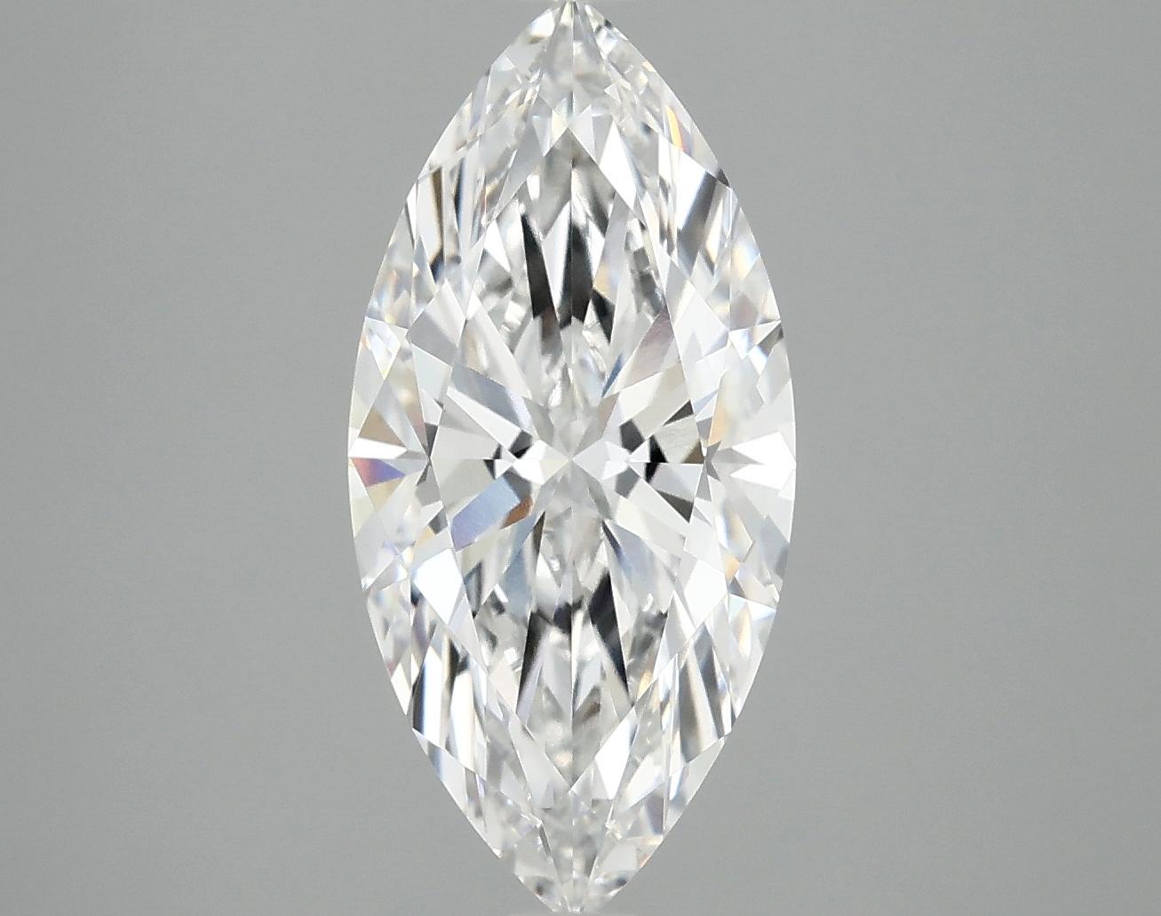 3.04 Carat Marquise Shaped Excellent Cut VVS2 IGI Certified Lab Grown Diamond