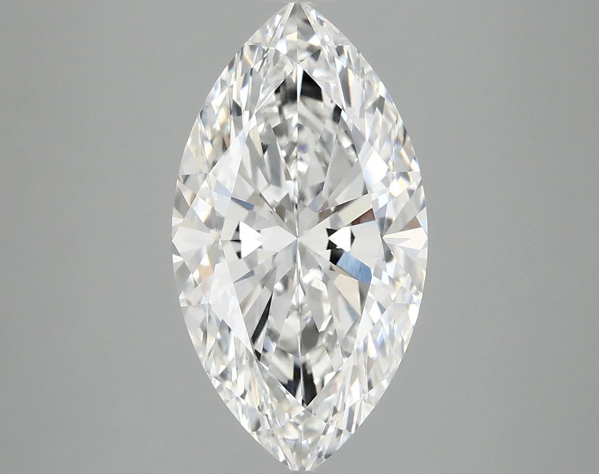 3.06 Carat Marquise Shaped Excellent Cut VVS2 IGI Certified Lab Grown Diamond