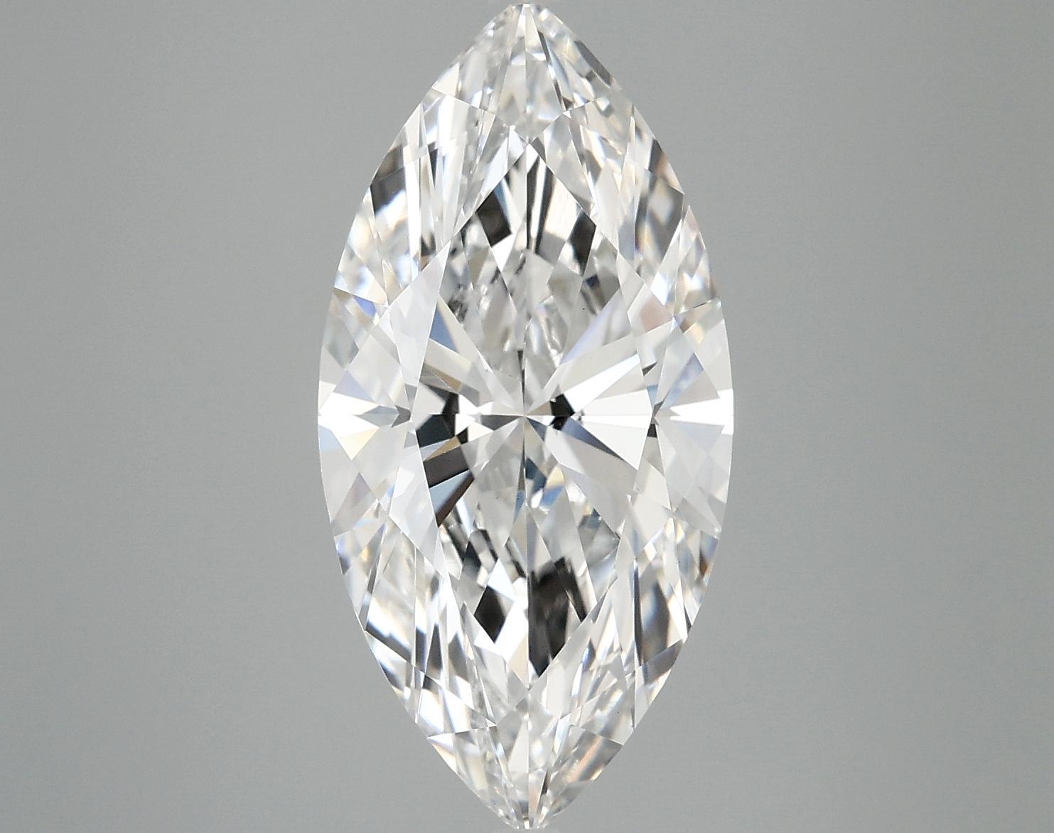 4.9 Carat Marquise Shaped Ideal Cut VVS2 IGI Certified Lab Grown Diamond