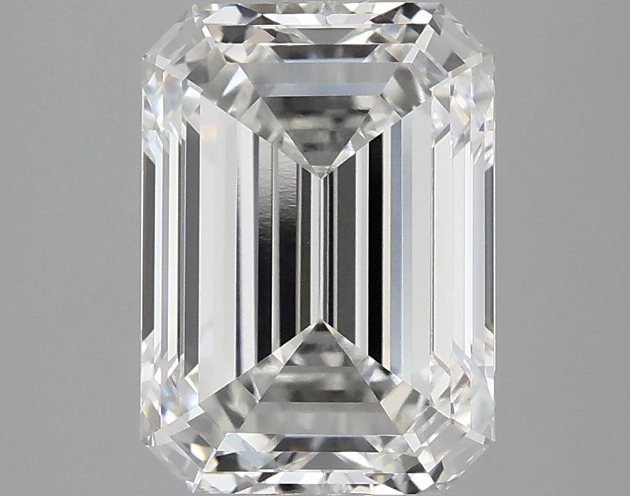 3.08 Carat Emerald Shaped Excellent Cut VVS2 IGI Certified Lab Grown Diamond