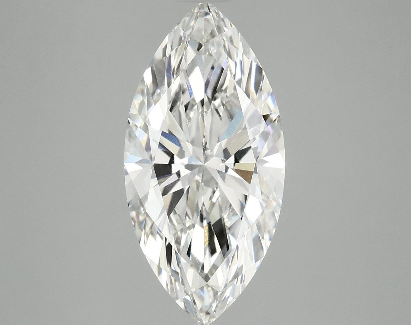 3.01 Carat Marquise Shaped Ideal Cut VVS2 IGI Certified Lab Grown Diamond