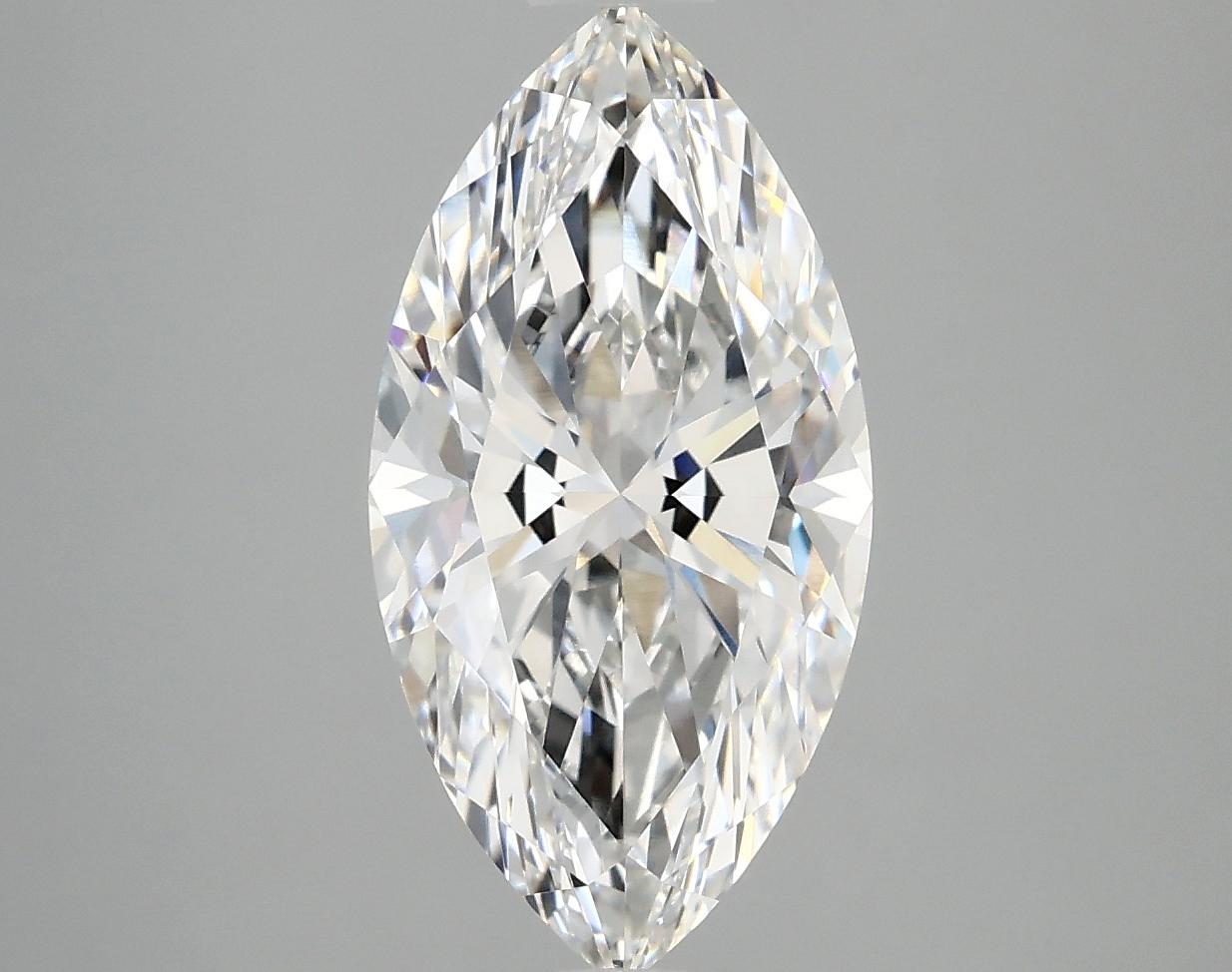 3.0 Carat Marquise Shaped Ideal Cut VVS2 IGI Certified Lab Grown Diamond