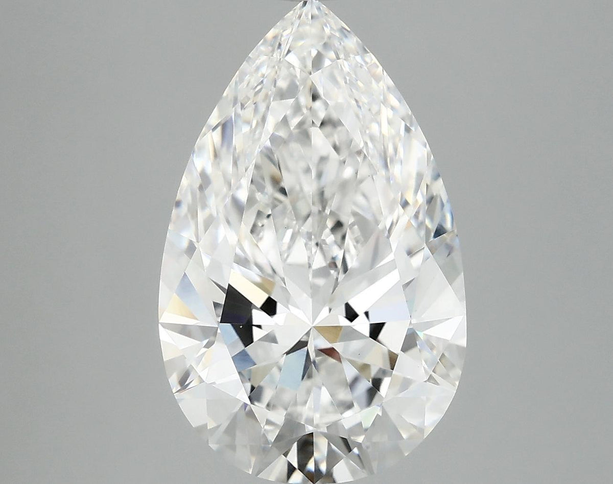 5.05 Carat Pear Shaped Ideal Cut VVS2 IGI Certified Lab Grown Diamond