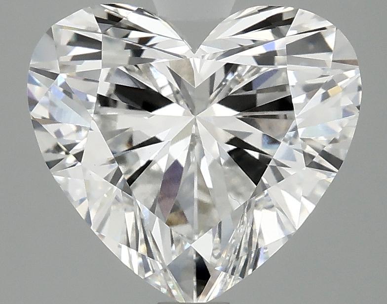 3.09 Carat Heart Shaped Ideal Cut VVS2 IGI Certified Lab Grown Diamond