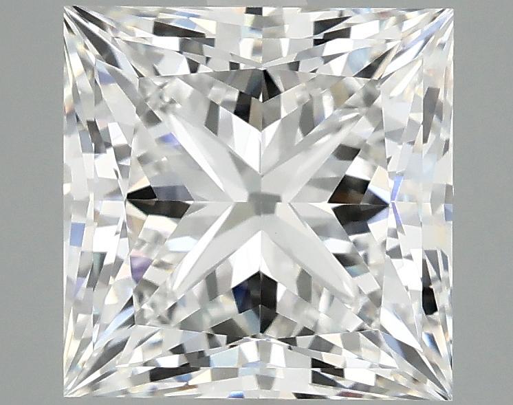 4.09 Carat Princess Shaped Ideal Cut VVS2 IGI Certified Lab Grown Diamond