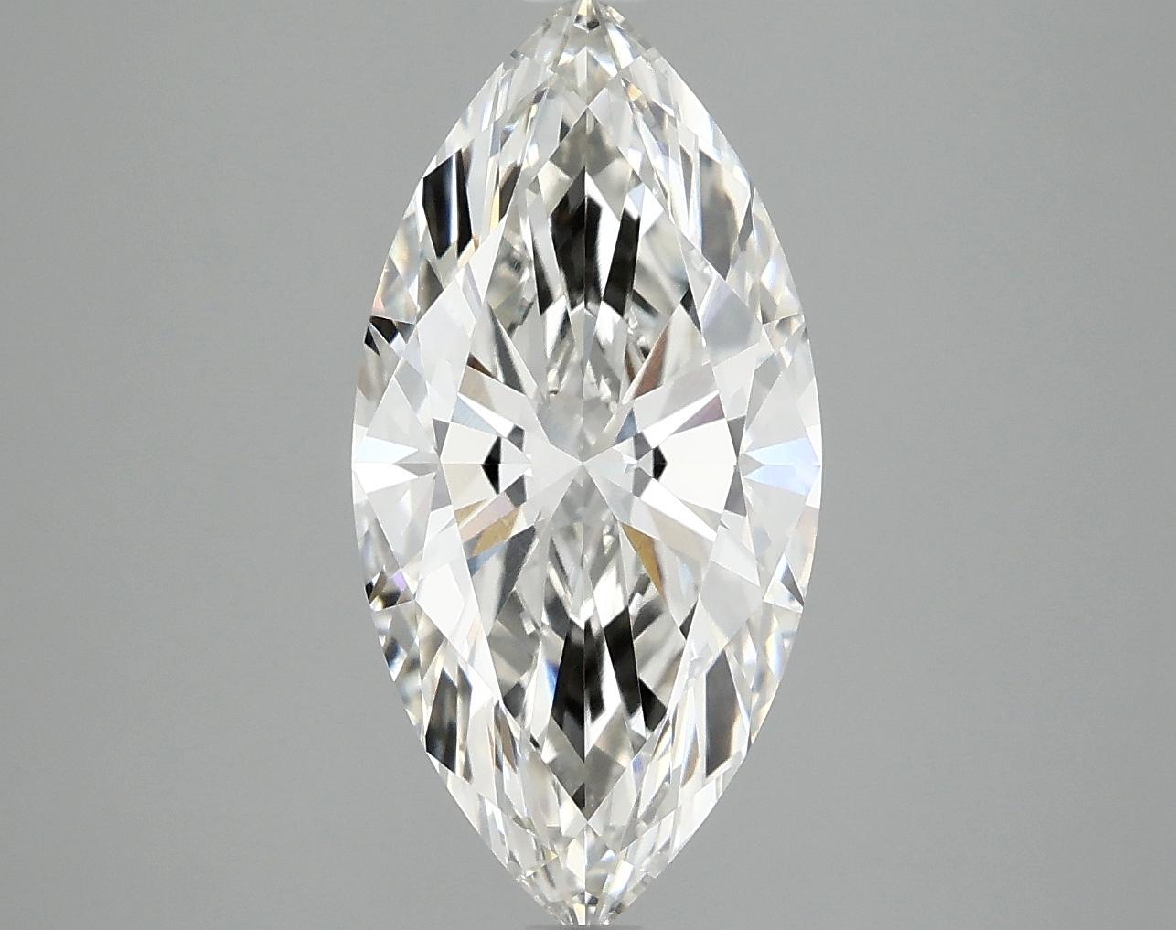 3.01 Carat Marquise Shaped Ideal Cut VVS2 IGI Certified Lab Grown Diamond