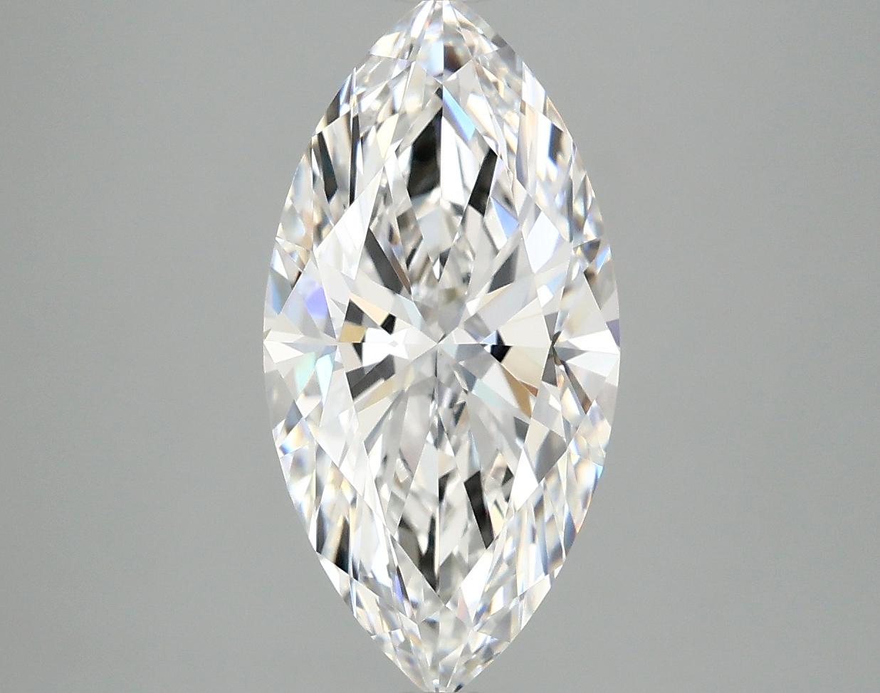 3.09 Carat Marquise Shaped Ideal Cut VVS2 IGI Certified Lab Grown Diamond
