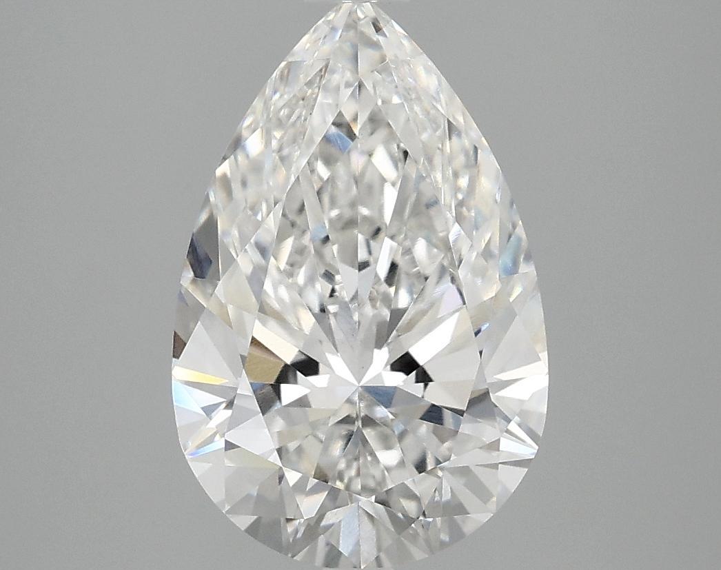 3.06 Carat Pear Shaped Excellent Cut VVS2 IGI Certified Lab Grown Diamond