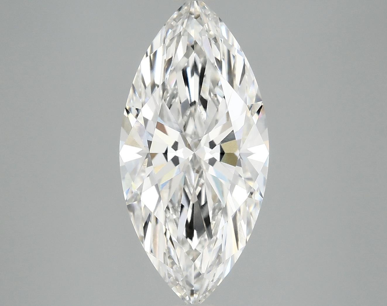 3.07 Carat Marquise Shaped Excellent Cut VVS2 IGI Certified Lab Grown Diamond