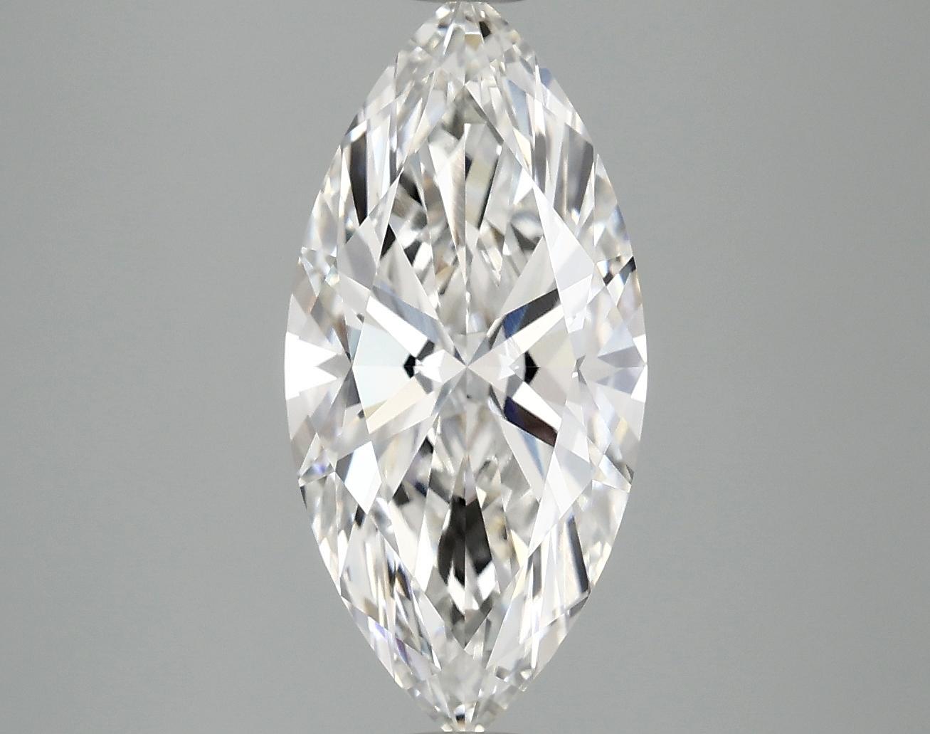 3.08 Carat Marquise Shaped Excellent Cut VVS2 IGI Certified Lab Grown Diamond