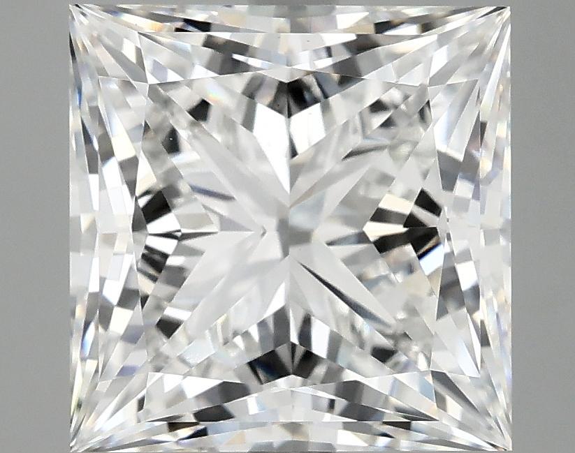 5.07 Carat Princess Shaped Ideal Cut VVS2 IGI Certified Lab Grown Diamond
