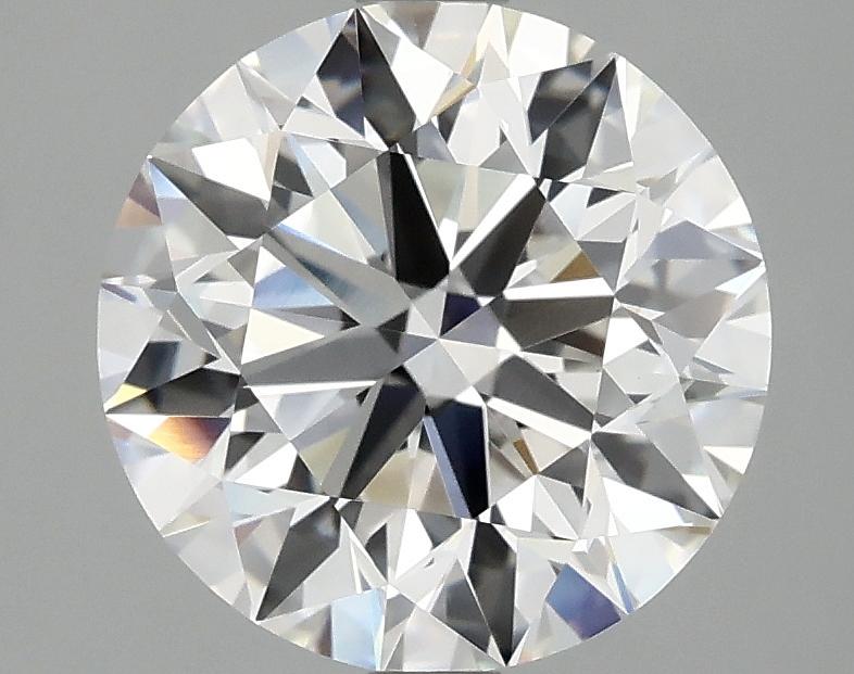 3.07 Carat Round Shaped Excellent Cut VVS2 IGI Certified Lab Grown Diamond