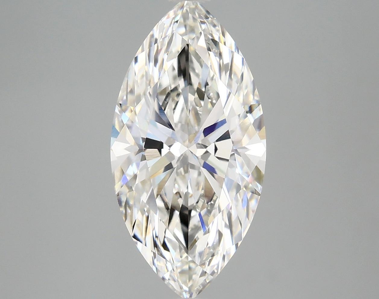 3.06 Carat Marquise Shaped Ideal Cut VVS2 IGI Certified Lab Grown Diamond