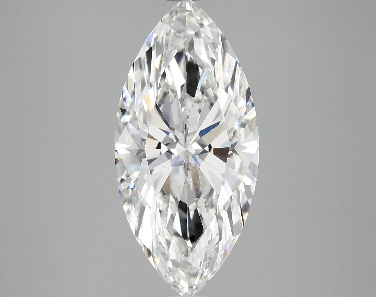 3.03 Carat Marquise Shaped Excellent Cut VVS2 IGI Certified Lab Grown Diamond