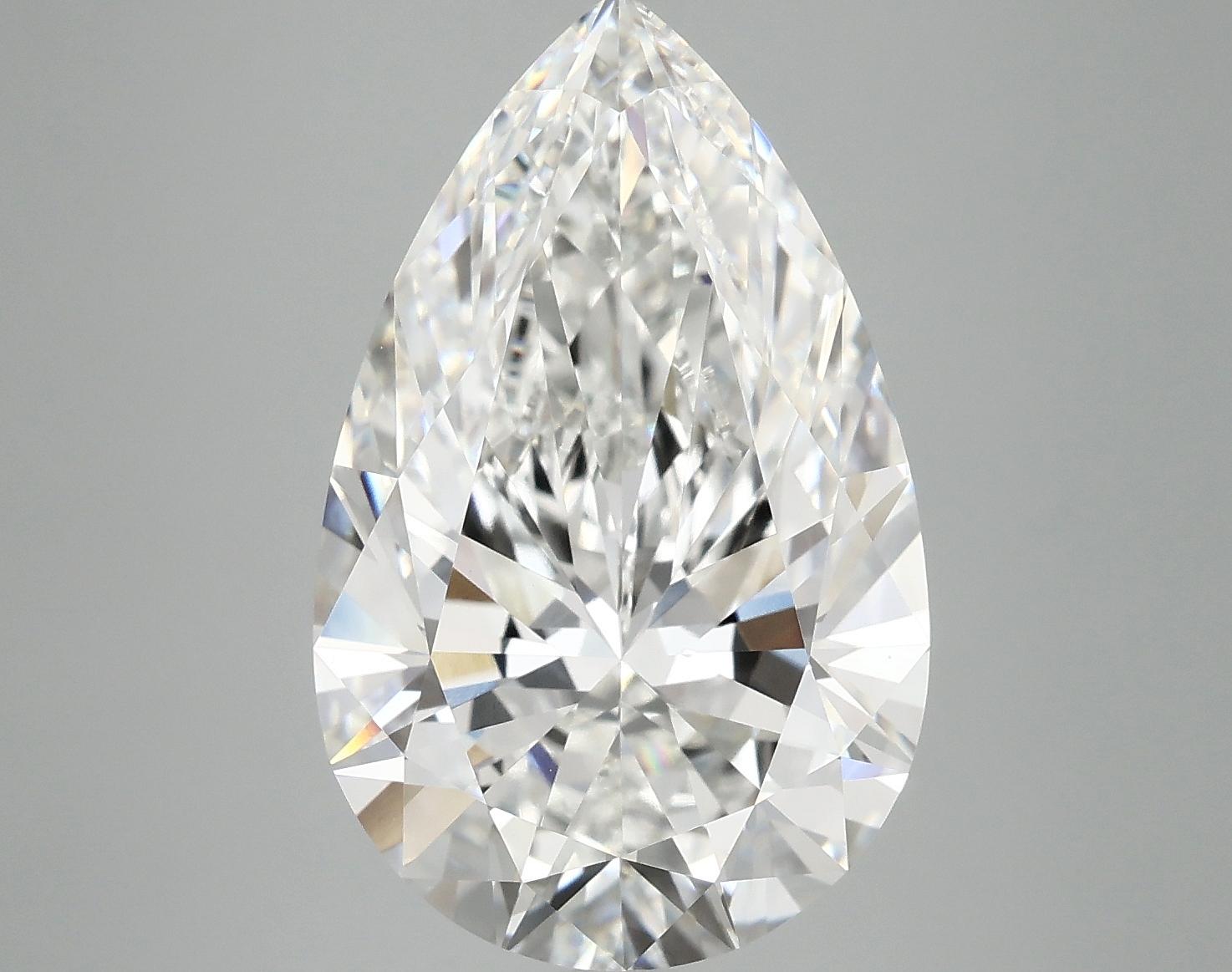 7.32 Carat Pear Shaped Ideal Cut VVS2 IGI Certified Lab Grown Diamond