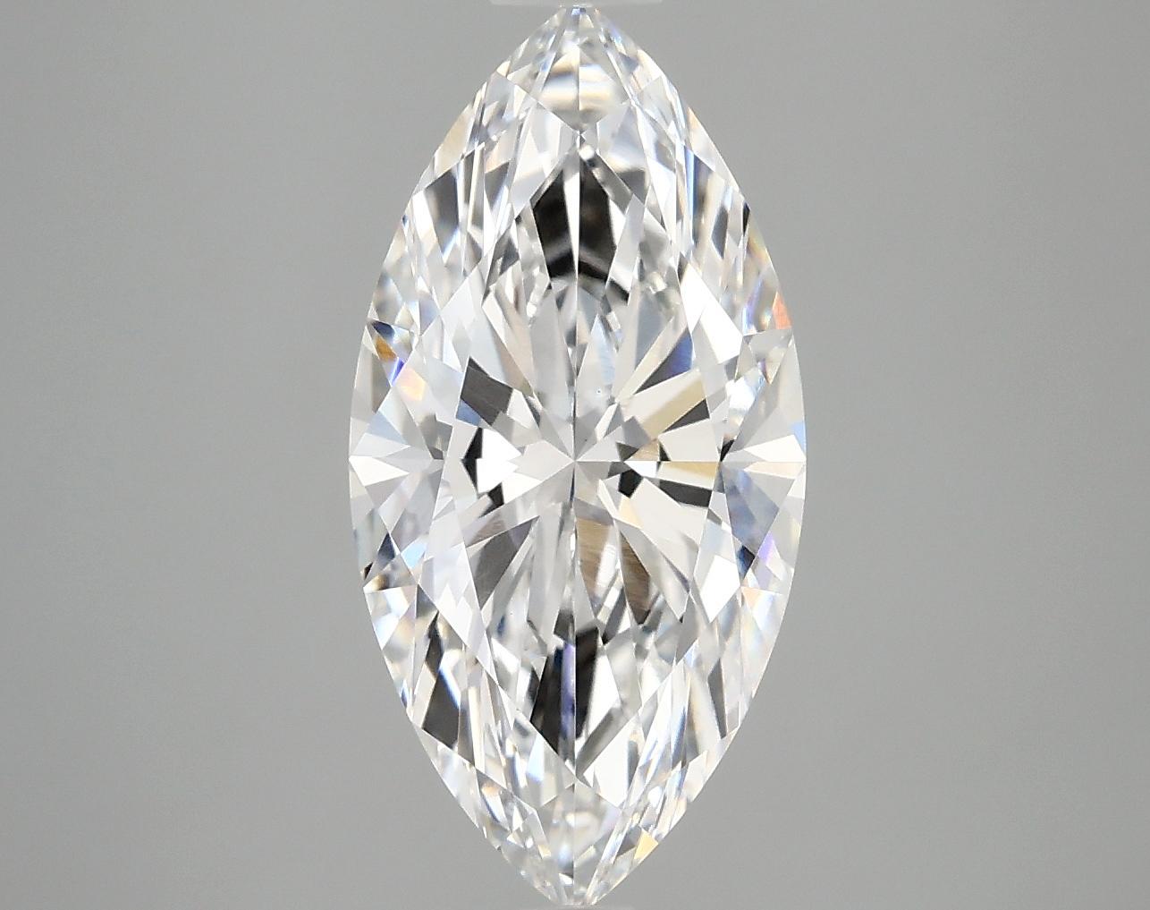 3.09 Carat Marquise Shaped Ideal Cut VVS2 IGI Certified Lab Grown Diamond